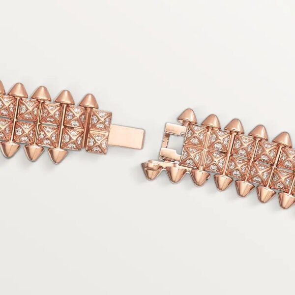 Cartier Clash de Cartier bracelet, flexible, double row, paved - Image 5