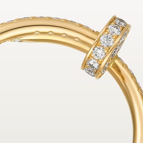 Cartier Juste un Clou ring, small model, half-paved - Image 2