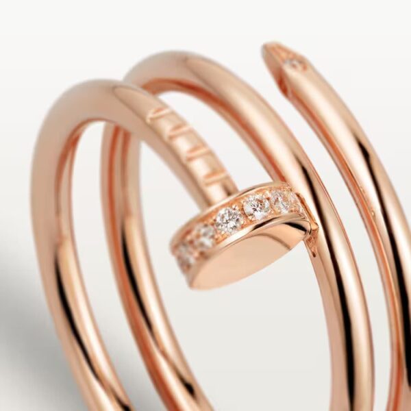 Cartier Juste un Clou ring, double, diamonds - Image 3