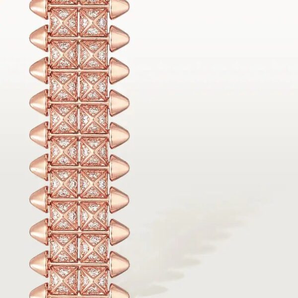 Cartier Clash de Cartier bracelet, flexible, double row, paved - Image 4