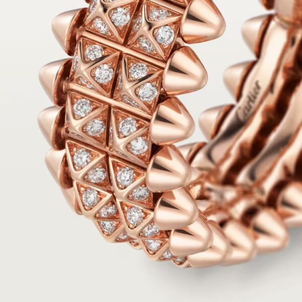 Cartier  Clash de Cartier ring, double row, paved - Image 4