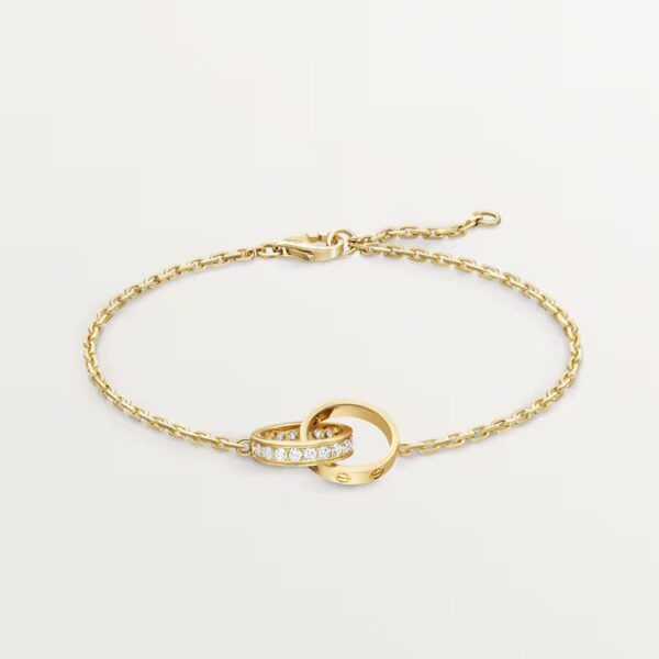 Cartier  LOVE bracelet, on chain, paved - Image 4