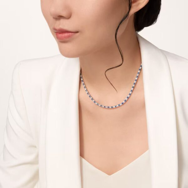 Cartier  Essential Lines necklace, brilliant-cut sapphires and diamonds - Image 2