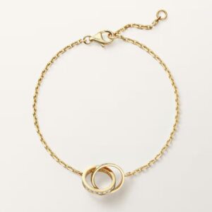 Cartier  LOVE bracelet, on chain, paved