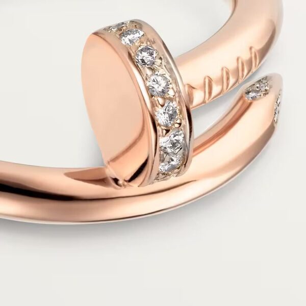 Cartier Juste un Clou ring, classic model, diamonds - Image 4
