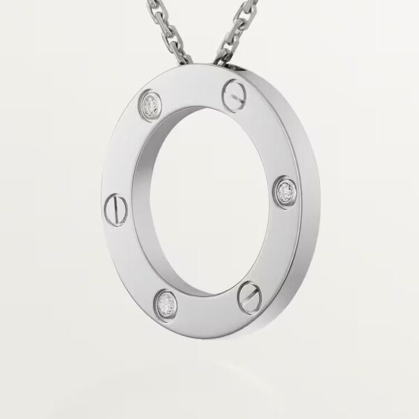 Cartier LOVE pendant, 3 diamonds - Image 4