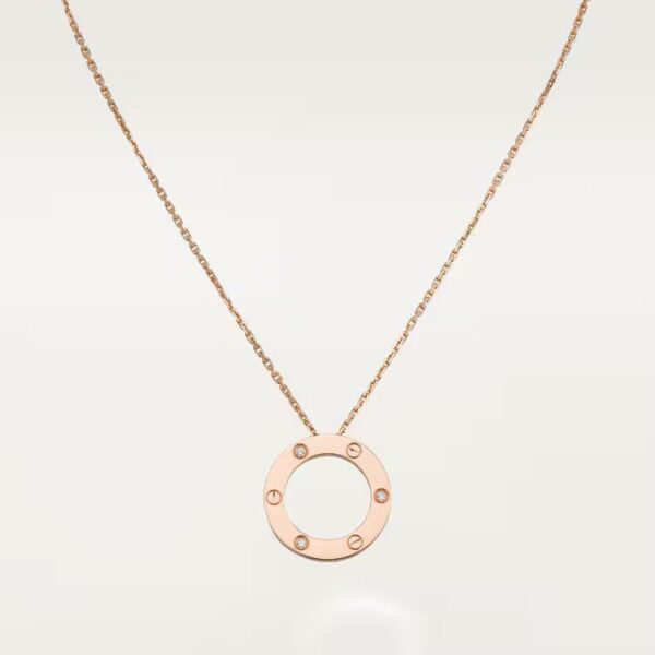 Cartier LOVE pendant, 3 diamonds