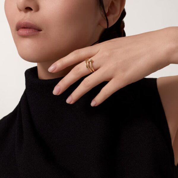 Cartier Juste un Clou ring, double, diamonds - Image 3