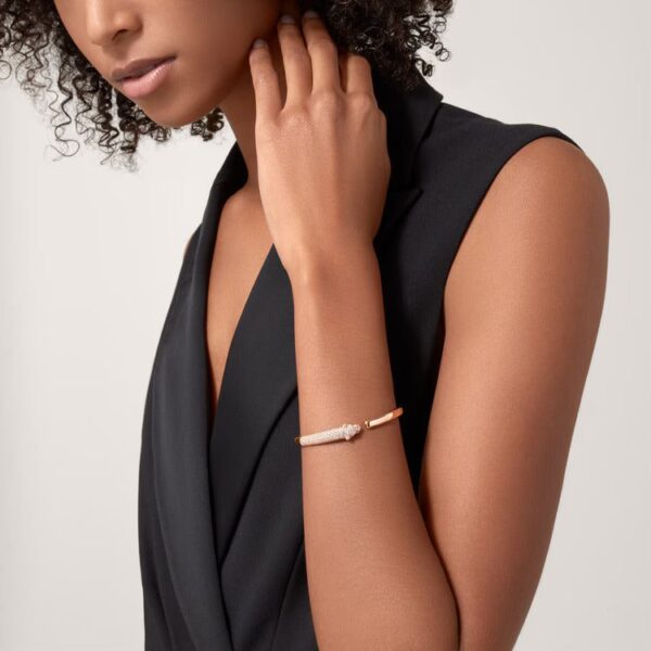 Cartier Panthère de Cartier bracelet, small model, half-paved - Image 2
