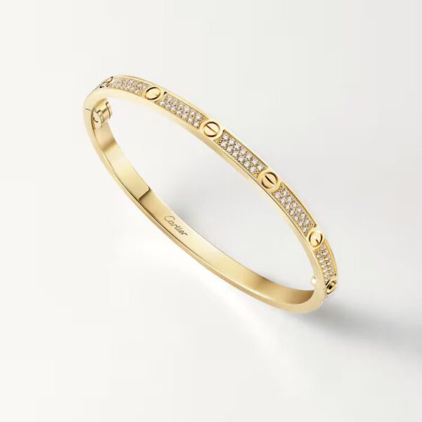 Cartier LOVE bracelet, small model, paved - Image 2