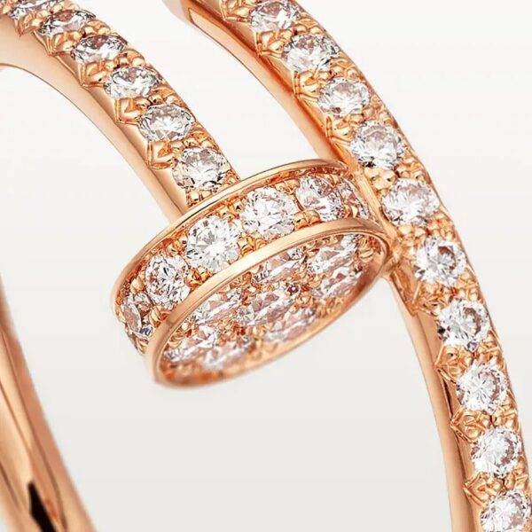 Cartier  Juste un Clou ring, small model, half-paved - Image 2