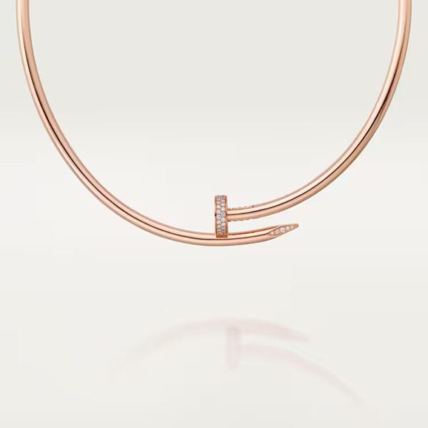 Cartier Juste un Clou torque necklace, classic model, diamonds