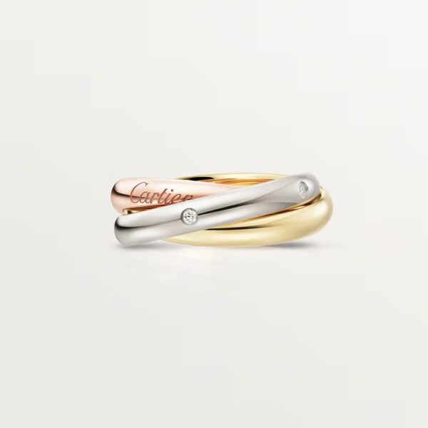 Cartier Trinity ring, classic model, 5 diamonds - Image 4