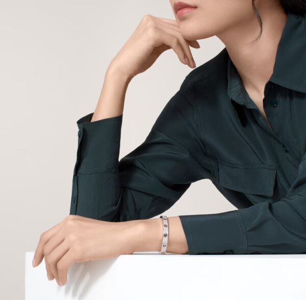 Cartier LOVE bracelet, classic model, paved, ceramic - Image 3