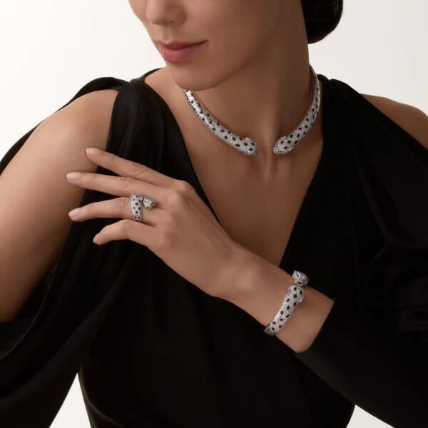Cartier Panthère de Cartier torque necklace, articulated, paved - Image 3