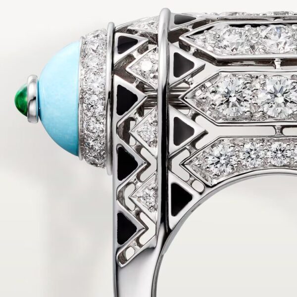 Cartier Géometrie & Contrastes ring, turquoise, paved - Image 4