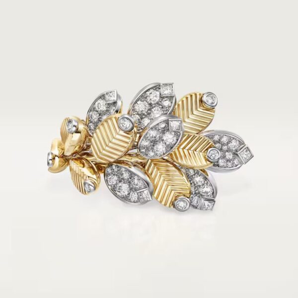 Cartier Grain de Café ring, semi-paved - Image 2
