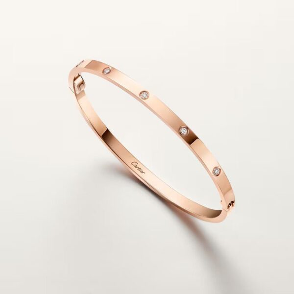 Cartier LOVE bracelet, small model, 6 diamonds - Image 2