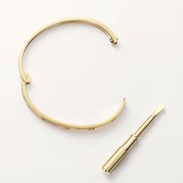 Cartier LOVE bracelet, small model, paved - Image 3
