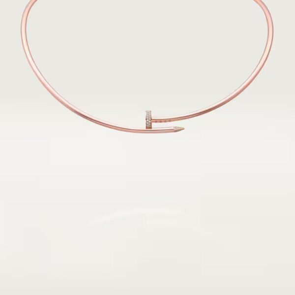 Cartier Juste un Clou torque necklace, small model, diamonds