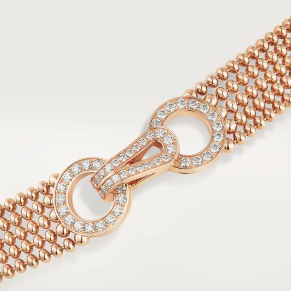 Cartier Agrafe necklace, small model, half-paved - Image 4