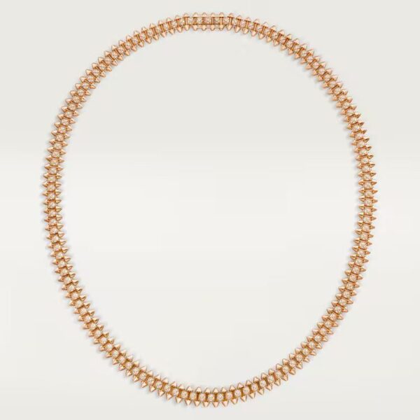 Cartier Clash de Cartier necklace, flexible, small model, paved
