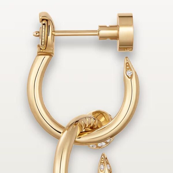 Cartier Juste un Clou earrings, double, diamonds - Image 3