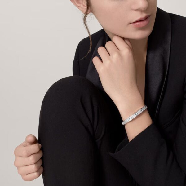 Cartier LOVE bracelet, classic model, paved, 12 diamonds - Image 4