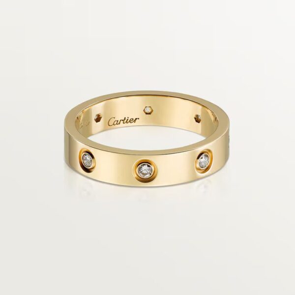 Cartier LOVE ring, small model, 8 diamonds