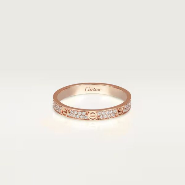 Cartier LOVE ring, mini model, paved