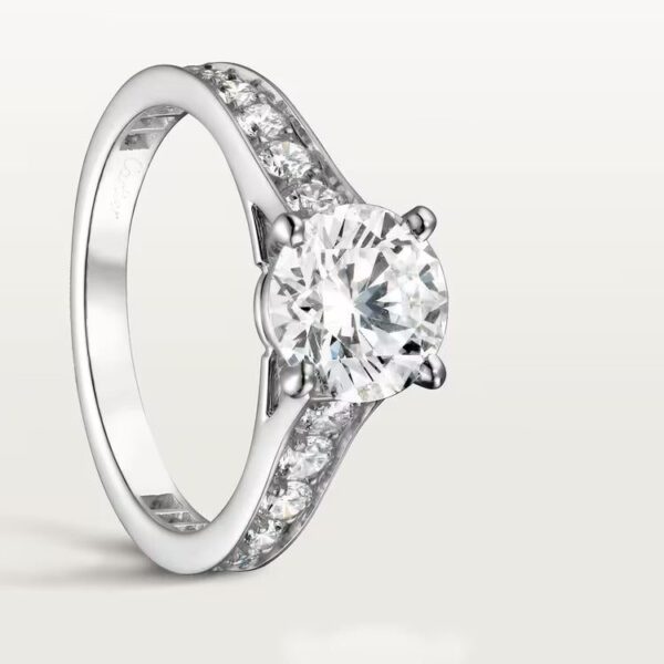 Cartier 1895 solitaire, brilliant-cut diamond, paved - Image 4