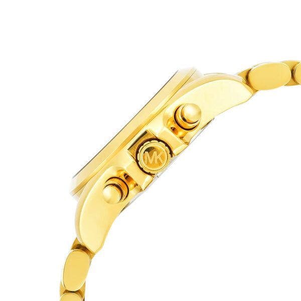 Michael Kors Mini Bradshaw Gold Watch - Image 3