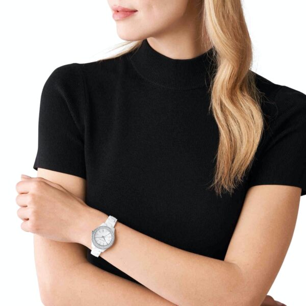 Michael Kors Liliane White Watch MK4649 - Image 2