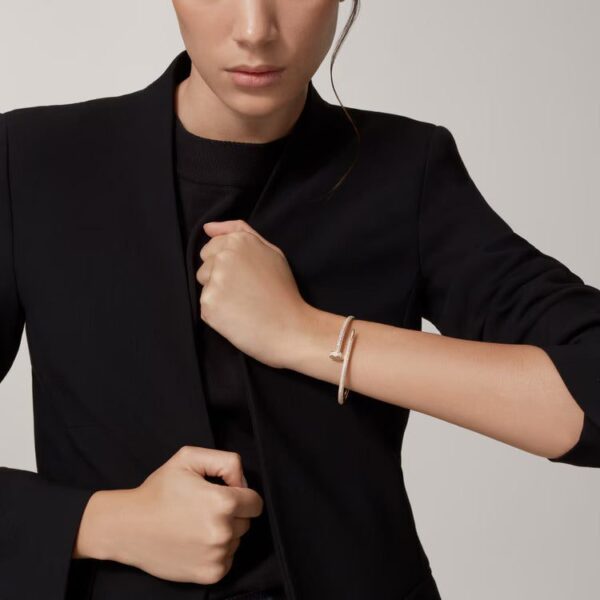 Cartier Juste un Clou bracelet, classic model, diamonds - Image 2