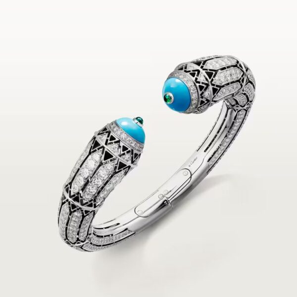 Cartier Géometrie & Contrastes bracelet, turquoise, paved - Image 4