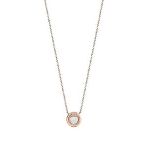Tiffany Diamond and Mother-of-pearl Circle Pendant