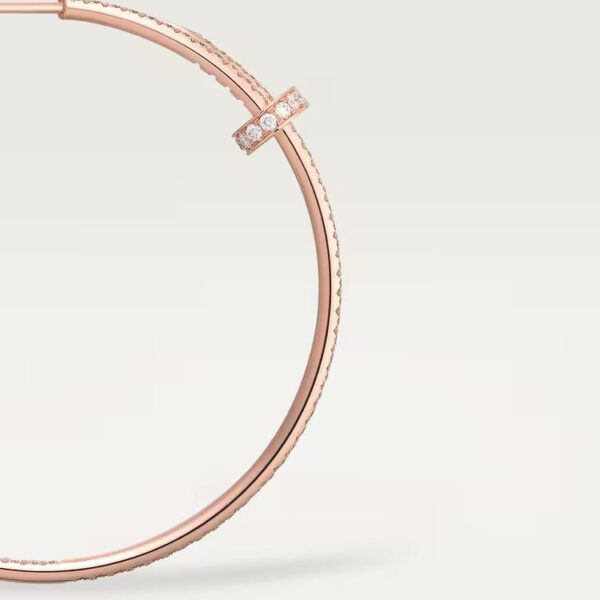 Cartier Juste un Clou hoop earrings, large model, paved - Image 4