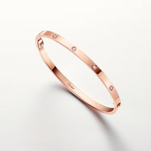 Cartier LOVE bracelet, small model, 10 diamonds - Image 2
