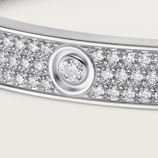 Cartier LOVE bracelet, classic model, paved, 12 diamonds - Image 2