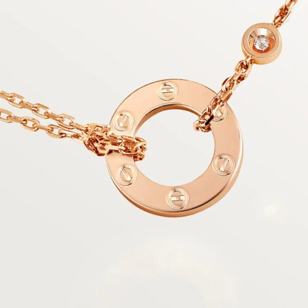Cartier LOVE pendant, 2 diamonds - Image 3
