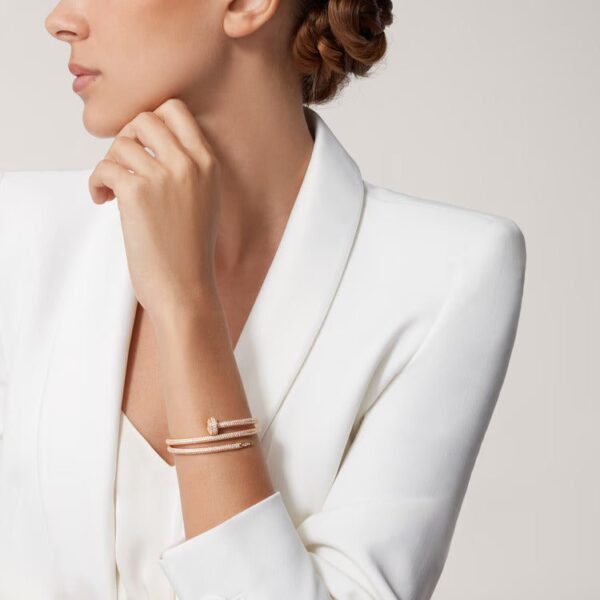 Cartier Juste un Clou bracelet, double, half-paved - Image 2