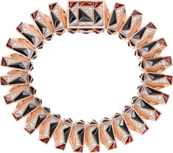Cartier 78 pyramid-cut garnets Libre watch - Image 2