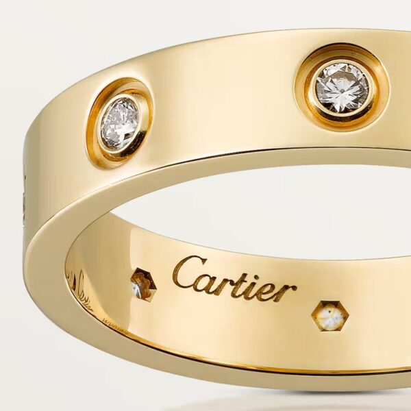 Cartier LOVE ring, small model, 8 diamonds - Image 3
