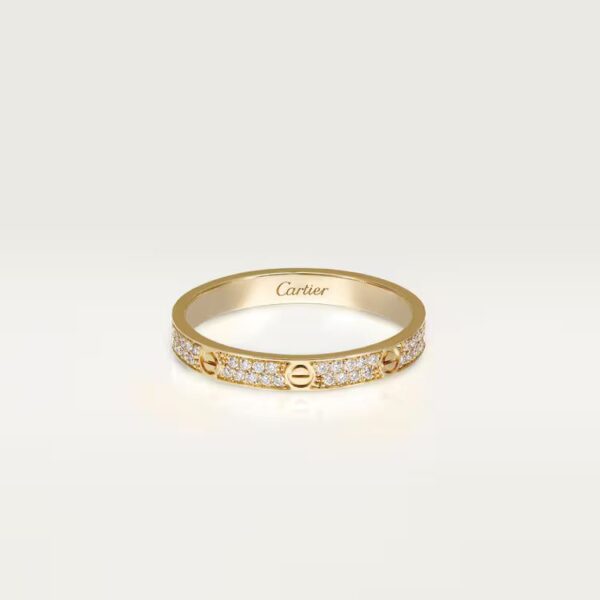 Cartier LOVE ring, mini model, paved