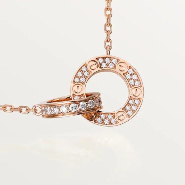 Cartier LOVE pendant, paved - Image 4