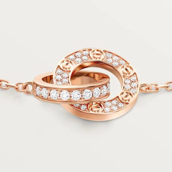 Cartier  LOVE bracelet, on chain, paved - Image 3