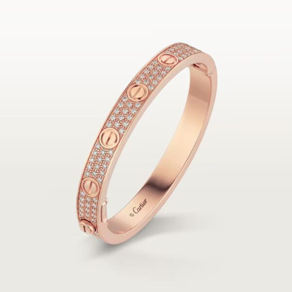 Cartier LOVE bracelet, classic model, paved - Image 2
