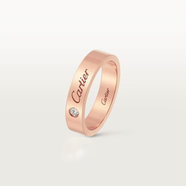 Cartier C de Cartier wedding band, 4 mm width, 1 diamond - Image 3