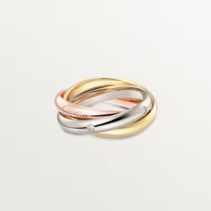 Cartier Trinity ring, classic model, 5 diamonds