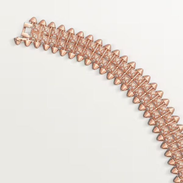 Cartier Clash de Cartier bracelet, flexible, double row, paved - Image 3